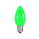 C9 - Green - Ceramic (plastic) LED Replacement Bulbs - 25 Pack