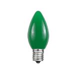 C9 - Green - Ceramic (plastic) LED Replacement Bulbs - 25 Pack