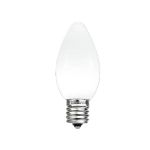 C9 - White - Ceramic (plastic) LED Replacement Bulbs - 25 Pack