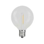 Warm White - G40 - Plastic Filament LED Replacement Bulbs - 25 Pack