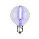 Black Light LED Filament G50 Globe Bulbs - 25pk