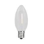 Warm White C9 LED Plastic Filament Replacement Bulbs 25 Pack 