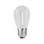 Pure White S14 LED Plastic Filament Medium Base e26 Bulbs  - 25pk