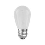 Pure White S14 LED Plastic Filament Medium Base e26 Bulbs  - 25pk