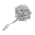 Coaxial 100 LED Warm White 4" Spacing White Wire