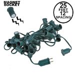 C7 Magnetic 25' Stringers 12" Spacing Green Wire