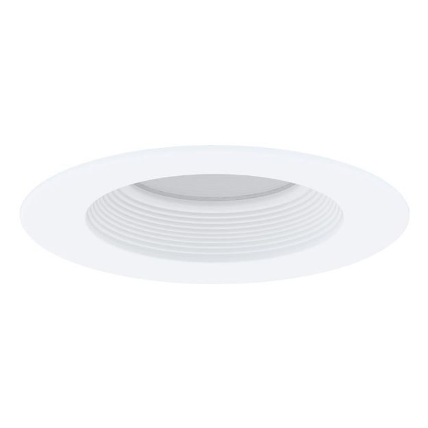 5/6 Inch LED Downlight(15W) White Baffled Dimmable 5 Color Select 120V