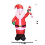 7' Inflatable Swirling Santa