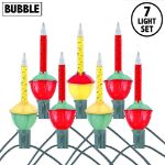 Traditional Bubble Light Set 7 Lamps 