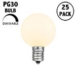 Frosted Warm White - PG30 Glass LED Replacement Bulbs - 25 Pack***ON SALE***