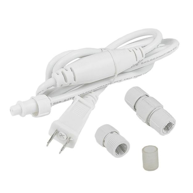 6' Mini LED Rope Light Connector Kit for 3/8" 2 Wire Rope lights