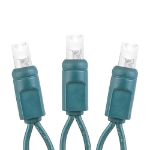Coaxial 50 LED Pure White 6" Spacing Green Wire