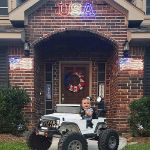 22" American Flag LED Rope Light Motif
