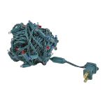 Commercial Grade Wide Angle 50 LED Red/White/Blue 25' Long on Green Wire