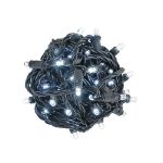 Commercial Grade Wide Angle 50 LED Pure White 25' Long on Black Wire