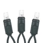 Commercial Grade Wide Angle 50 LED Pure White 25' Long on Black Wire