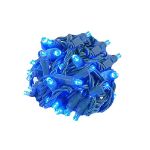 Commercial Grade Wide Angle 50 LED Blue 25' Long on Green Wire
