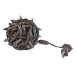 Commercial Grade Wide Angle 100 LED Blue 34' Long on Brown Wire