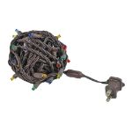 Commercial Grade Wide Angle 100 LED Multi 34' Long on Brown Wire