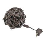 Commercial Grade Wide Angle 100 LED Warm White 34' Long on Brown Wire