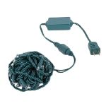 Coaxial 100 LED Multi 4" Spacing Green Wire