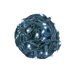 Coaxial 100 LED Pure White 4" Spacing Green Wire