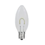 Pure White C9 U-Shaped LED Plastic Flex Filament Replacement Bulbs 25 Pack 
