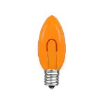 Amber C9 U-Shaped LED Plastic Flex Filament Replacement Bulbs 25 Pack 