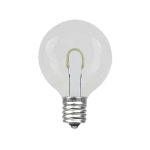 Pure White G50 U-Shaped LED Plastic Flex Filament Replacement Bulbs 25 Pack