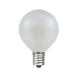 Warm White Satin G40 U-Shaped LED Plastic Flex Filament Replacement Bulbs 25 Pack