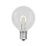 Warm White G40 U-Shaped LED Plastic Flex Filament Replacement Bulbs 25 Pack