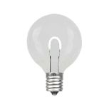 Pure White G40 U-Shaped LED Plastic Flex Filament Replacement Bulbs 25 Pack