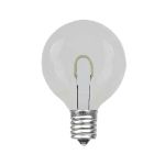 Pure White G40 U-Shaped LED Plastic Flex Filament Replacement Bulbs 25 Pack