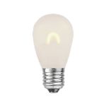Warm White Satin S14 U-Shaped LED Plastic Flex Filament Replacement Bulbs 25 Pack