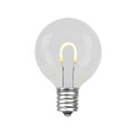 Warm White G50 U-Shaped LED Glass Flex Filament Replacement Bulbs 25 Pack