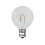 Warm White G50 U-Shaped LED Glass Flex Filament Replacement Bulbs 25 Pack