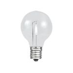 Pure White - G30 - Plastic Filament LED Replacement Bulbs - 25 Pack