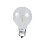 Pure White - G30 - Plastic Filament LED Replacement Bulbs - 25 Pack
