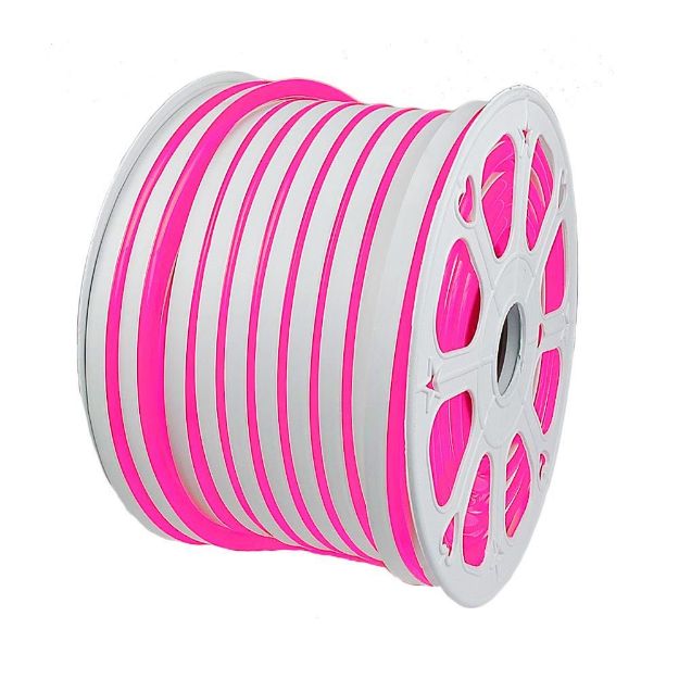 150 Ft Pink LED Mini Neon Flex Rope Light Spool 120 Volt