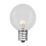 Clear G50 7 Watt Replacement Bulbs 5 Pack 