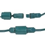 Coaxial 50 LED Multi 6" Spacing Green Wire