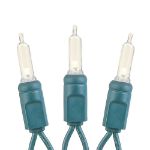 35 Light Traditional T5 Warm White LED Mini Lights Green Wire