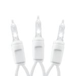 35 Light Traditional T5 Pure White LED Mini Lights White Wire