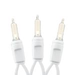 70 Light Traditional T5 Warm White LED Mini Lights White Wire