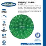 Red 50 Light Mini Starlight Sphere 6"