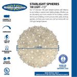 Green 100 Light Starlight Sphere 7.5"