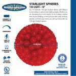 Yellow 150 Light Starlight Sphere 10"