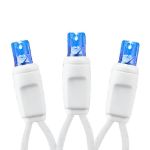 Commercial Grade Wide Angle 100 LED Blue 34' Long White Wire