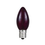 Black Light (Very Dark Purple) C9 7 Watt Replacement Bulbs 25 Pack