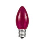 Pink Transparent C9 7 Watt Replacement Bulbs 25 Pack